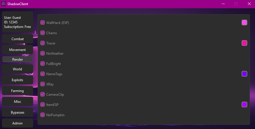 I9H Client Interface